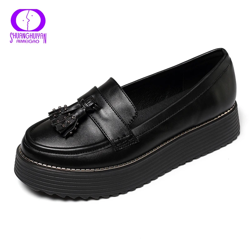 AIMEIGAO Platform Flat Shoes Women Slip On Tassel Moccasin Casual Shoes Spring Autumn Comfortable British Shoes For Women
AIMEIGAO Platform Flat Shoes Women Slip On Tassel Moccasin Casual Shoes Spring Autumn Comfortable British Shoes For Women