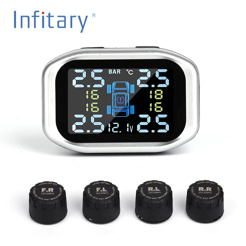 TP720 Smart Car TPMS Tyre Pressure Monitoring System Solar Power charging Digital LCD Display Tire Auto Security Alarm Systems
TP720 Smart Car TPMS Tyre Pressure Monitoring System Solar Power charging Digital LCD Display Tire Auto Security Alarm Systems