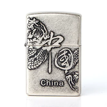 CHIEF Chinese Dragon Gas Cigarette Lighter Cigarettes Kerosene Flint Petrol Vintage Gasoline Lighter Oil Petrol Refillable
CHIEF Chinese Dragon Gas Cigarette Lighter Cigarettes Kerosene Flint Petrol Vintage Gasoline Lighter Oil Petrol Refillable