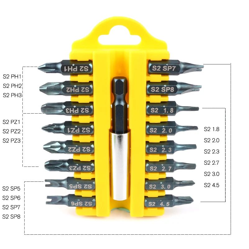 17pcs/Set Hex Screwdriver Bit Set Magnetic PH1 PH2 PH3PZ1 PZ2 PZ3 SP5 SP6 SP7 SP8 Screwdriver Hand Repair Tools Kit
17pcs/Set Hex Screwdriver Bit Set Magnetic PH1 PH2 PH3PZ1 PZ2 PZ3 SP5 SP6 SP7 SP8 Screwdriver Hand Repair Tools Kit