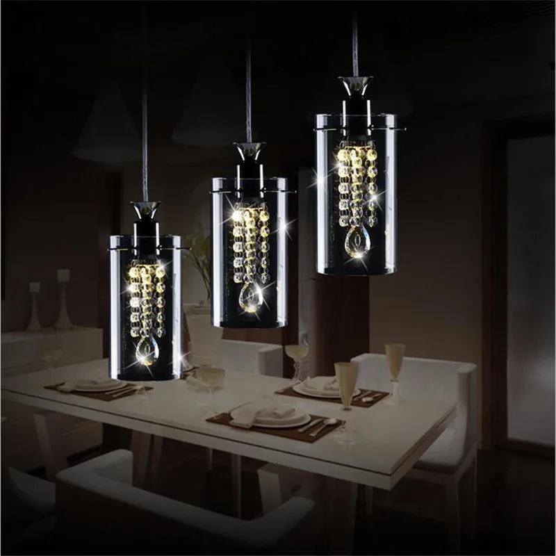 Modern Brief Creative Luxurious Glass K9 Crystal 3 Heads Led Pendant Light For Dining Room Restaurant AC 80-265V 1358
Modern Brief Creative Luxurious Glass K9 Crystal 3 Heads Led Pendant Light For Dining Room Restaurant AC 80-265V 1358