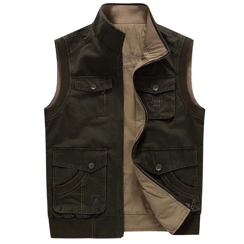 

Men's Vest Sleeveless Jacket Plus Big Size Waistcoat Male Photographer Large Size 5XL 6XL 7XL 8XL 9XL Many Pocket Unloading