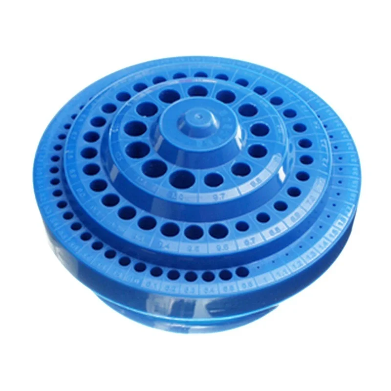 100 Holes Multifunctional Blue Plastic Round Shape Drill Bit Storage Tool Kit Box Hand Wood Tools Set
100 Holes Multifunctional Blue Plastic Round Shape Drill Bit Storage Tool Kit Box Hand Wood Tools Set