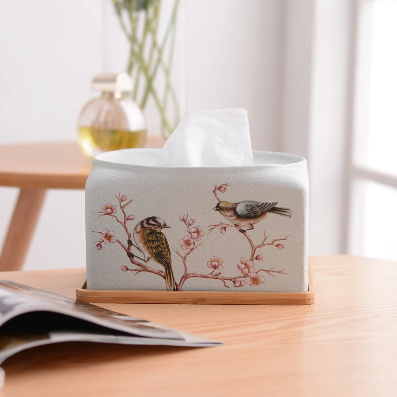 Creative pastoral style tissue box personality flowers and birds simple home decoration removable tissue box
Creative pastoral style tissue box personality flowers and birds simple home decoration removable tissue box
