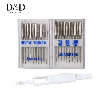 Top Quality 20pcs Sewing Machine Needles Jeans General Fabrics&1Pc Needle Threader for Sewing Machine Accessory
Top Quality 20pcs Sewing Machine Needles Jeans General Fabrics&1Pc Needle Threader for Sewing Machine Accessory