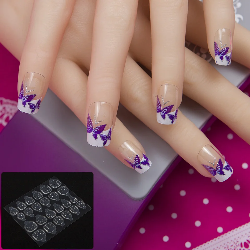 JQ 24 pcs in 1 Box With Nail Glue Tape Press On False Nail Art Tips Full Cover Fake Nail Tip 10 Sizes 12J301
JQ 24 pcs in 1 Box With Nail Glue Tape Press On False Nail Art Tips Full Cover Fake Nail Tip 10 Sizes 12J301