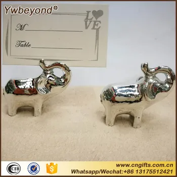 100pcs/lot"Lucky in love "silver finish lucky elephant wedding favors Photo holder elephant place card holder
100pcs/lot"Lucky in love "silver finish lucky elephant wedding favors Photo holder elephant place card holder