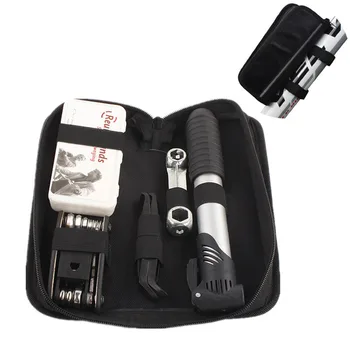 Bicycle Tool Bag Multi-function Folding Tire Repair Kits Outdoor Multifunctional Kit Set With Pouch Pump for Bike Bicycle
Bicycle Tool Bag Multi-function Folding Tire Repair Kits Outdoor Multifunctional Kit Set With Pouch Pump for Bike Bicycle