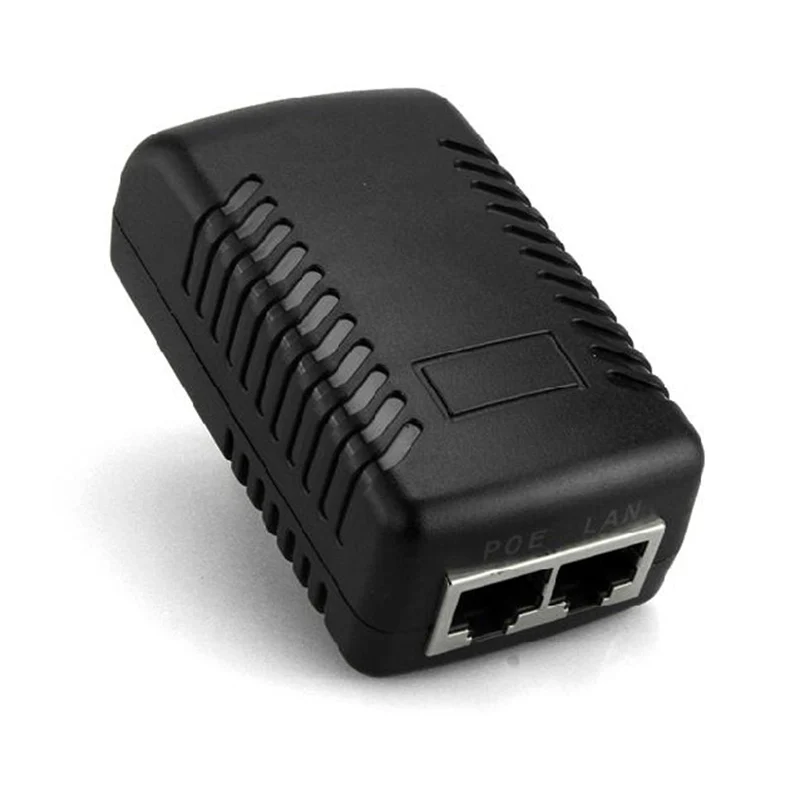 Poe 48В 0 5a инжектор ЕС США Великобритании настенный адаптер Ethernet для ip камеры