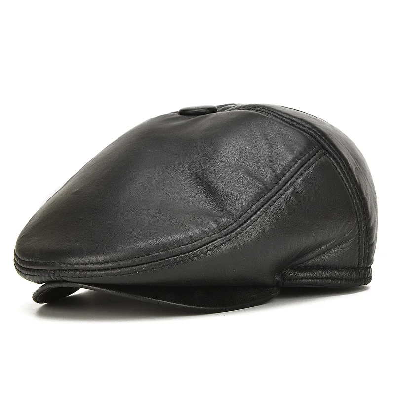New Arrival Sheepskin Peaked Cap Female Leather Cap Men's Fashion Autumn and Winter Hat New Year Gift B-7168
New Arrival Sheepskin Peaked Cap Female Leather Cap Men's Fashion Autumn and Winter Hat New Year Gift B-7168
