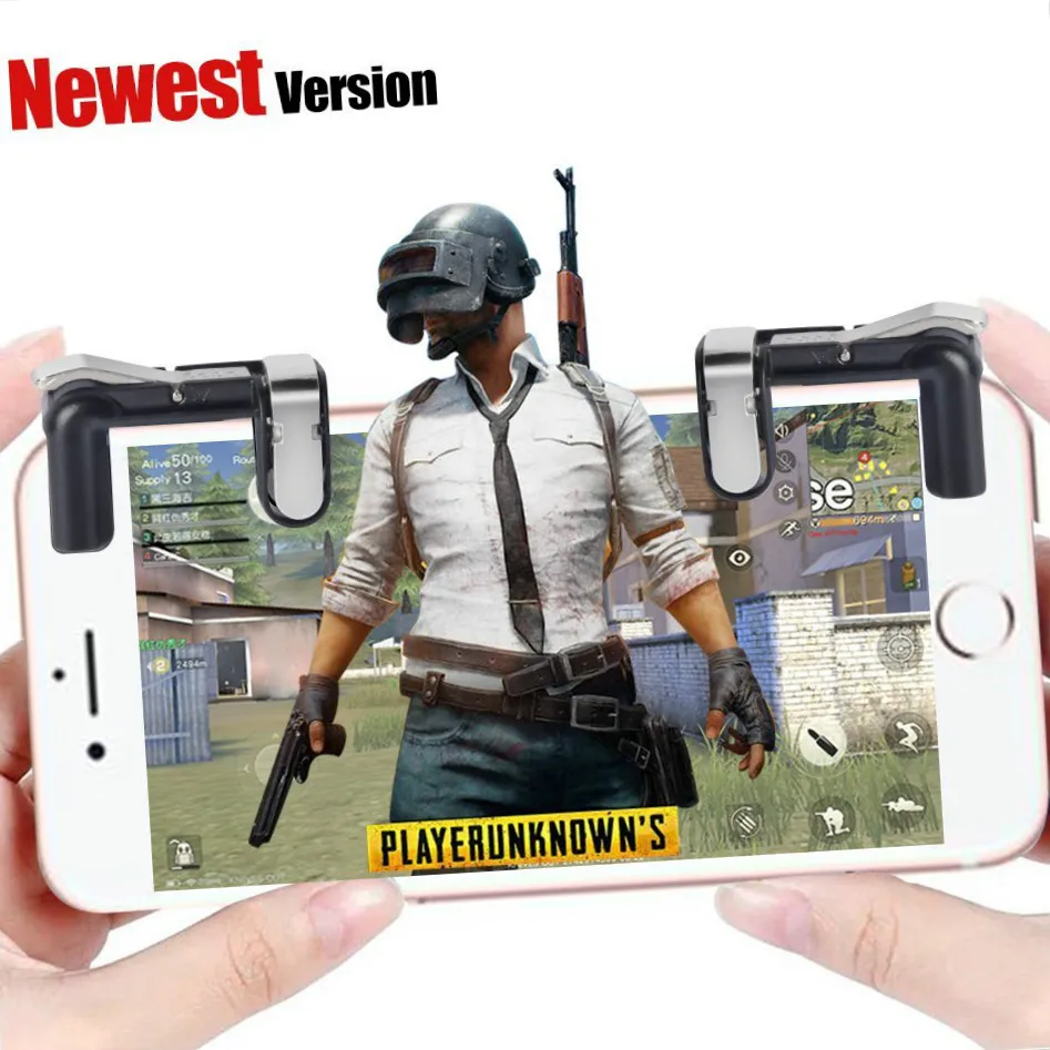 Portable Game Trigger Fire Button Smartphone Mobile Joystick Game L1 + R1 Shooter Controller PUBG / Survival Rule / Arbor Output
Portable Game Trigger Fire Button Smartphone Mobile Joystick Game L1 + R1 Shooter Controller PUBG / Survival Rule / Arbor Output