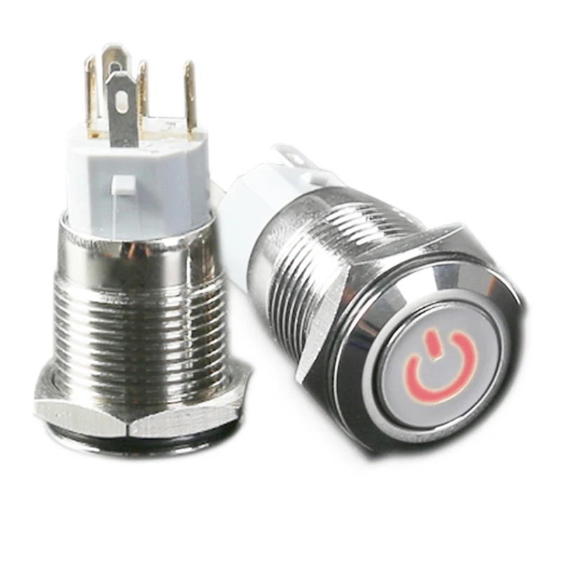 16mm metal button switch power supply self-locking circular switch waterproof switch with light red lamp voltage 6V
16mm metal button switch power supply self-locking circular switch waterproof switch with light red lamp voltage 6V