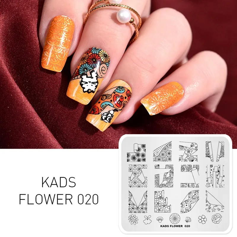 KADS Flower 020 design nail art decorations stamp nail art stamp stencil stamping template plates for nail stamping polish
KADS Flower 020 design nail art decorations stamp nail art stamp stencil stamping template plates for nail stamping polish