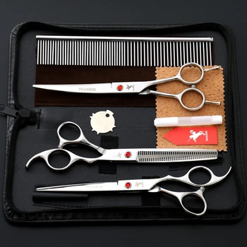 Pet Color Series Professional Beauty Scissors 7.0 inch Dog Scissors Set Straight Thinning Shears Animals Hair Cutting Tools Kit
Pet Color Series Professional Beauty Scissors 7.0 inch Dog Scissors Set Straight Thinning Shears Animals Hair Cutting Tools Kit