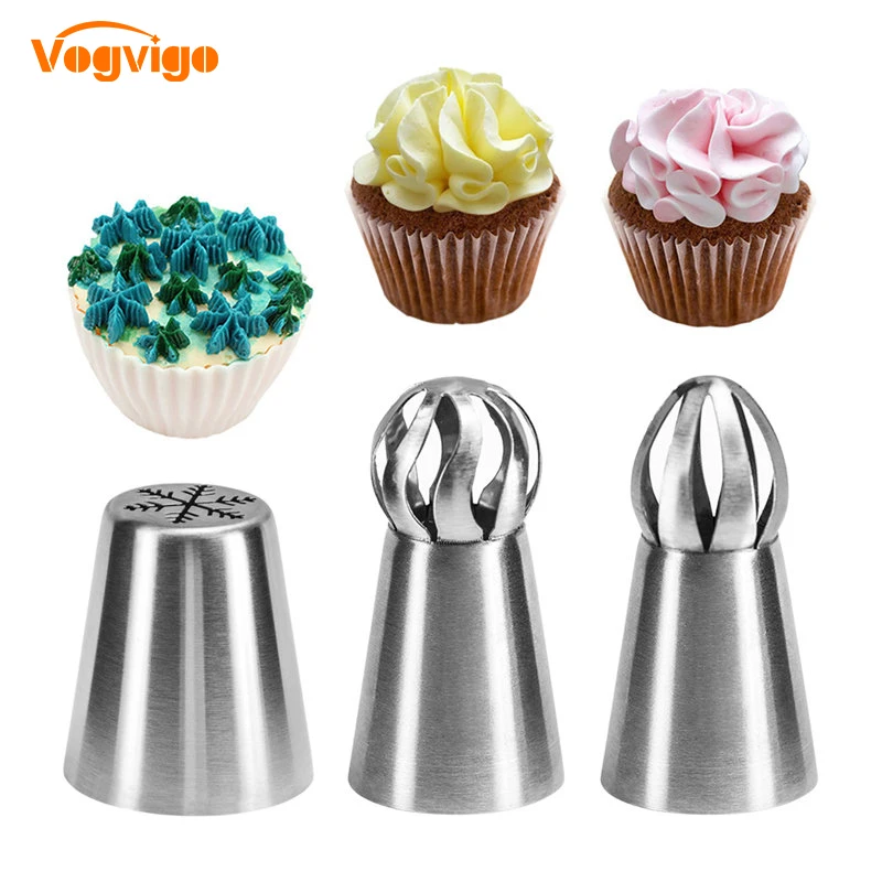 VOGVIGO Cake Decorating Tools 3PCS Cream Nozzles Sugar Craft Pastry Tools DIY Russian Icing Nozzles Flower Decoration Tools
VOGVIGO Cake Decorating Tools 3PCS Cream Nozzles Sugar Craft Pastry Tools DIY Russian Icing Nozzles Flower Decoration Tools