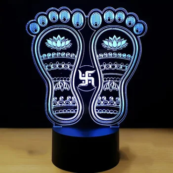 7 Colors Changing 3D Abstract Buddha Feet Shape Led Night Lights Atmosphere Table Lamp Home Bedroom Decor Baby Sleep Light Gifts 
7 Colors Changing 3D Abstract Buddha Feet Shape Led Night Lights Atmosphere Table Lamp Home Bedroom Decor Baby Sleep Light Gifts