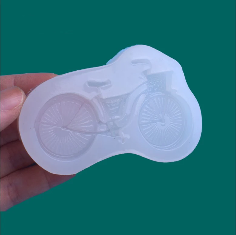 New Transparent Silicone Mould Resin Decorative Craft DIY small bicycle shape Type epoxy resin molds for jewelry making
New Transparent Silicone Mould Resin Decorative Craft DIY small bicycle shape Type epoxy resin molds for jewelry making