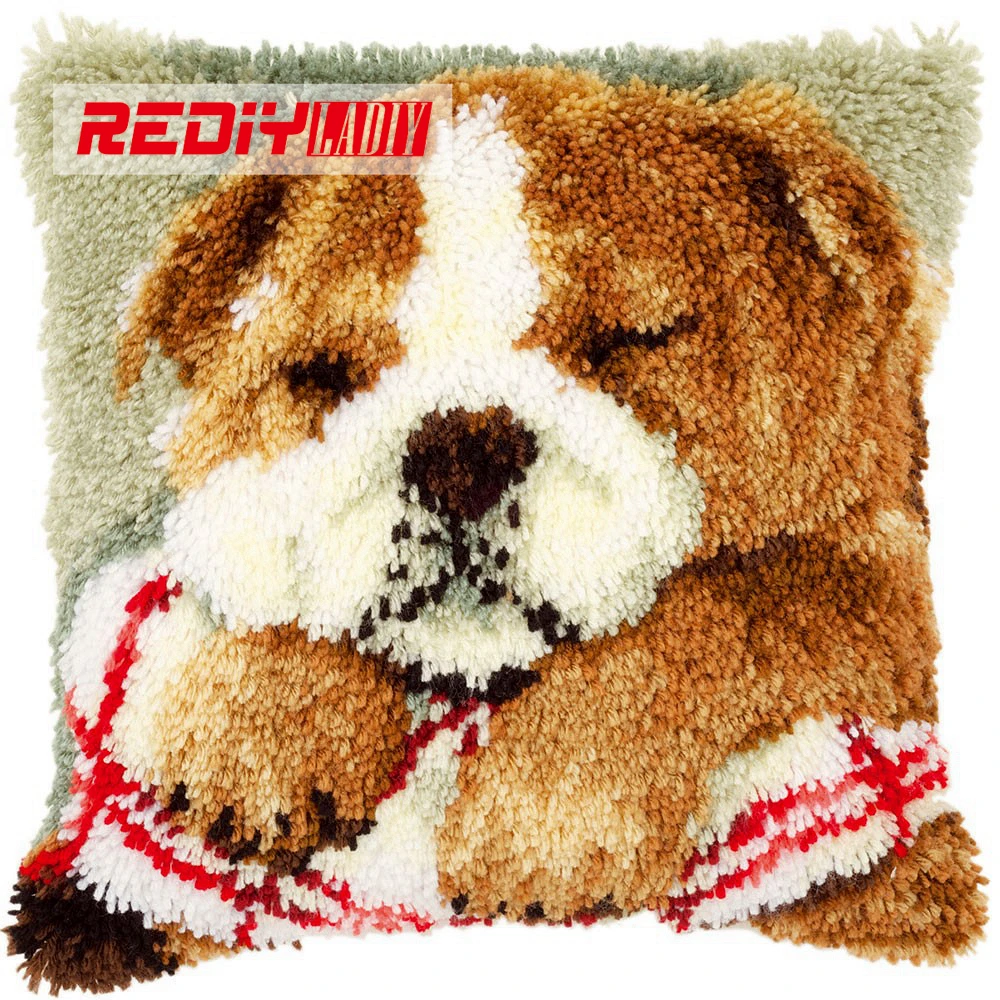 New 3D Latch Hook Pillow Kits Animals Lazy Dog DIY Needlework Crocheting Kit Rug Yarn Handmade Unfinished Embroidery Pillowcase
New 3D Latch Hook Pillow Kits Animals Lazy Dog DIY Needlework Crocheting Kit Rug Yarn Handmade Unfinished Embroidery Pillowcase