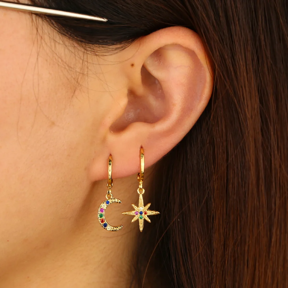 2019 summer blight colorful jewelry girls mini delicate northstar moon dangle earring with rainbow cz sparking elegance jewelry
2019 summer blight colorful jewelry girls mini delicate northstar moon dangle earring with rainbow cz sparking elegance jewelry