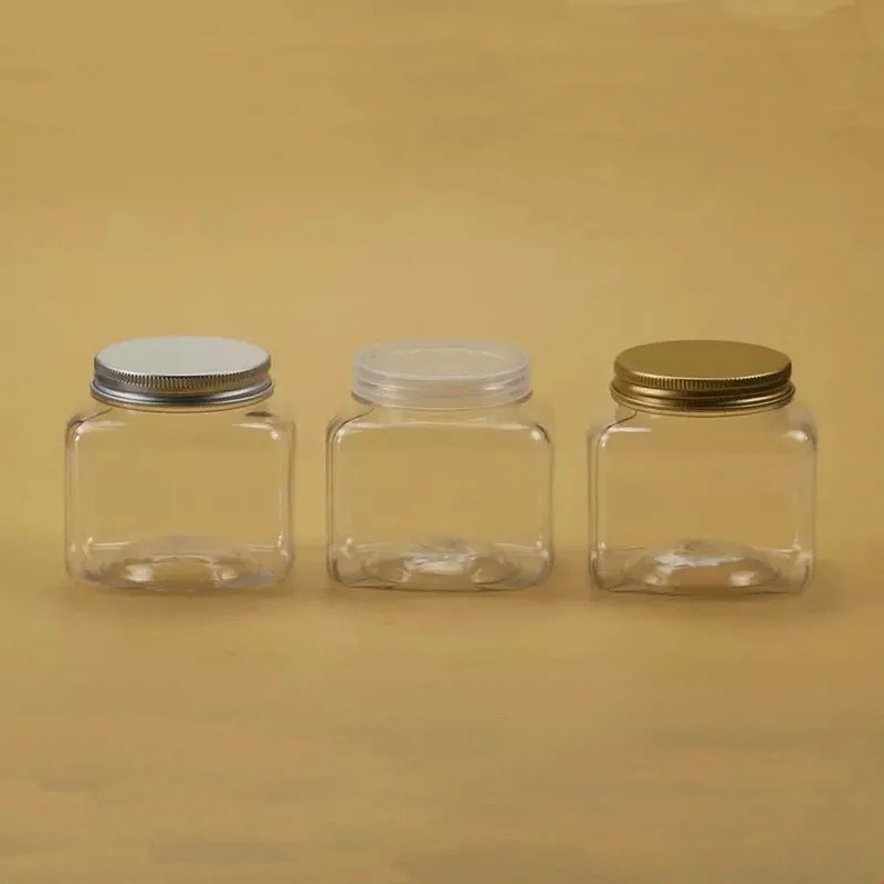 70pcs 300ml Plastic Jar with Aluminum Cap Square Bottle For Honey Sauce Vegemite PET Candy Bottle With Pressure Sensitive Pad
70pcs 300ml Plastic Jar with Aluminum Cap Square Bottle For Honey Sauce Vegemite PET Candy Bottle With Pressure Sensitive Pad