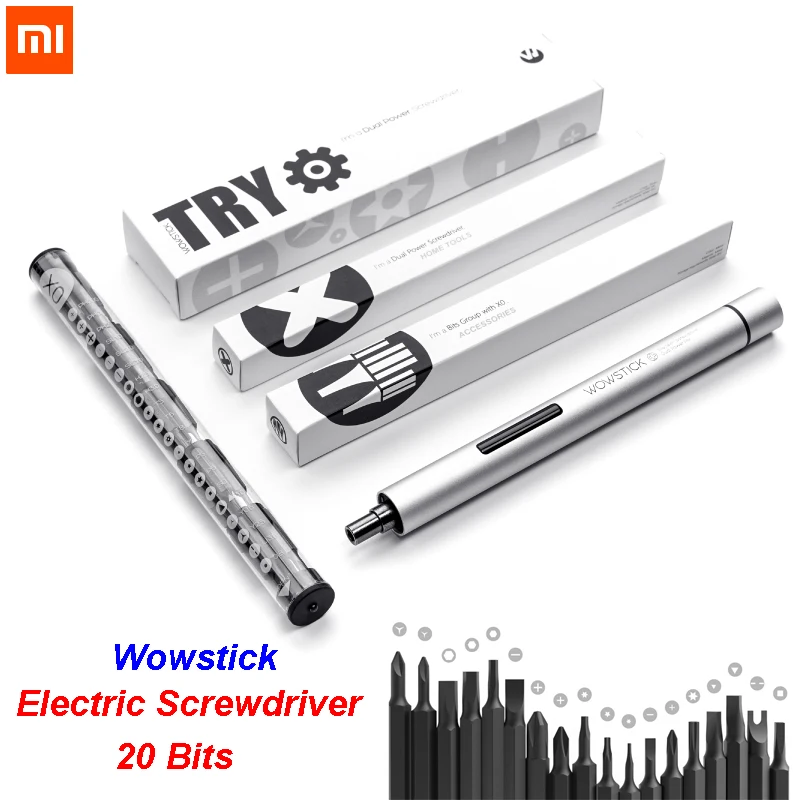 Original Xiaomi Mijia Wowstick Try 20 in 1 Electric Screw Driver Cordless Power work with mi home smart home kit
Original Xiaomi Mijia Wowstick Try 20 in 1 Electric Screw Driver Cordless Power work with mi home smart home kit