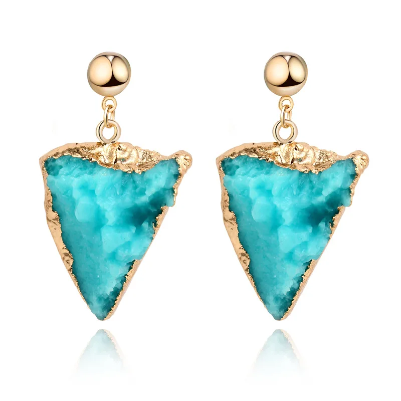 Fashion Triangle Geometric Druzy Resin Earrings Drop Earrings For Women Jewelery Statement Earrings Pendientes Mujer Moda 2019
Fashion Triangle Geometric Druzy Resin Earrings Drop Earrings For Women Jewelery Statement Earrings Pendientes Mujer Moda 2019