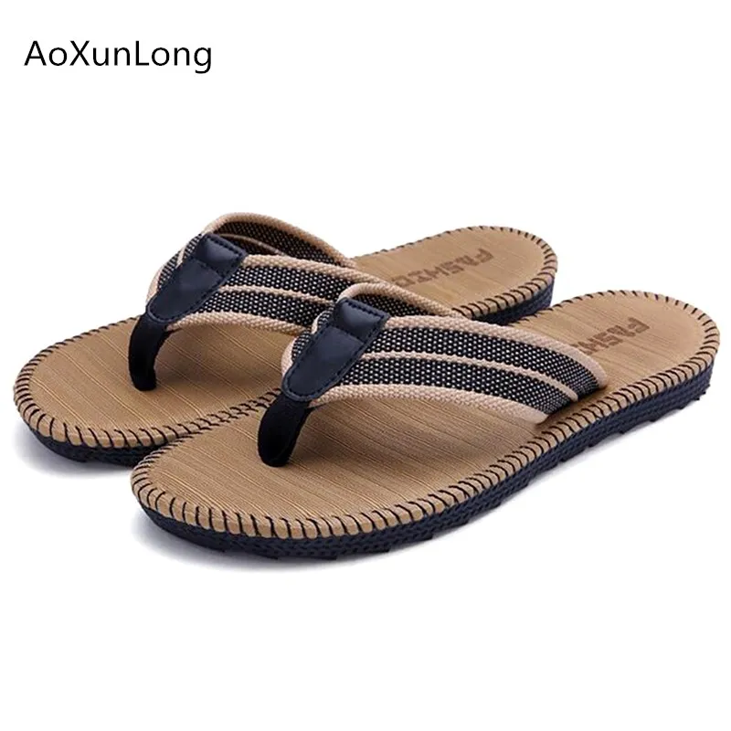 AoXunLong Men Summer Flip Flops Outside Beach Non-slip Slippers Men Fabric Leisure Slides EU 38-46 Big Size Men Flip Flops Hot
AoXunLong Men Summer Flip Flops Outside Beach Non-slip Slippers Men Fabric Leisure Slides EU 38-46 Big Size Men Flip Flops Hot