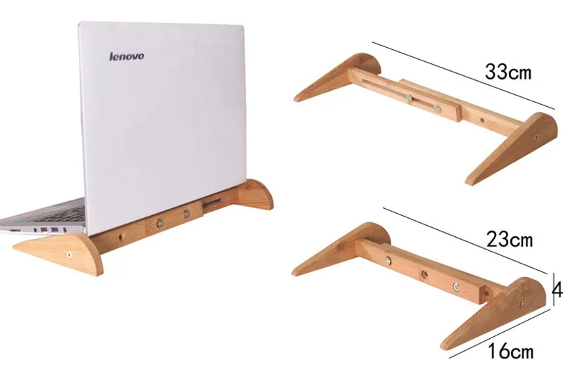 support ordinateur portable bambou