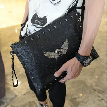 yesetn bag new arrivals man small hand bag skull best selling male fashionable envelope bag 
yesetn bag new arrivals man small hand bag skull best selling male fashionable envelope bag
