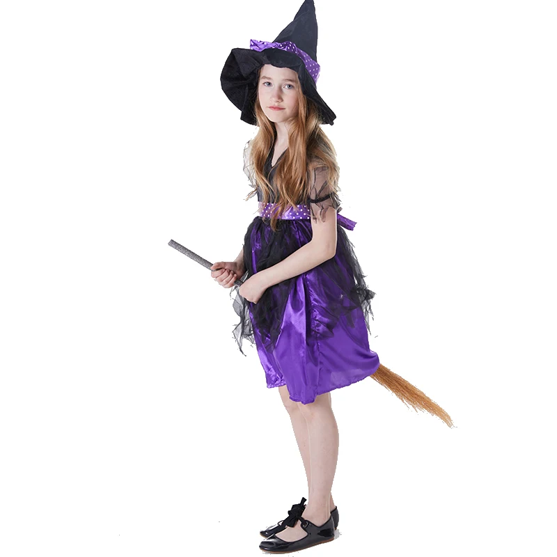 Halloween Party Children Kids Cosplay Witch Costume For Girls Halloween Costume Party Witch Dress With Hat
Halloween Party Children Kids Cosplay Witch Costume For Girls Halloween Costume Party Witch Dress With Hat