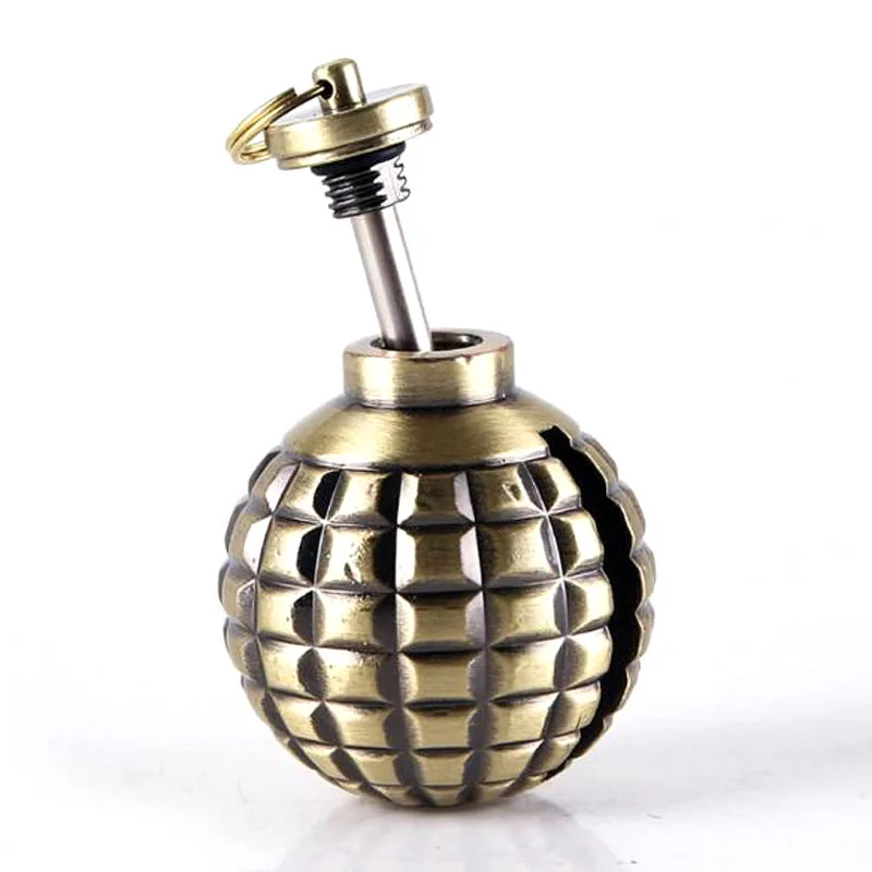 Grenades Shaped Kerosene Oil Match Lighter Fire Starter Personality Metal Spray Paint Windproof Dolphin Lighter with Keyring
Grenades Shaped Kerosene Oil Match Lighter Fire Starter Personality Metal Spray Paint Windproof Dolphin Lighter with Keyring