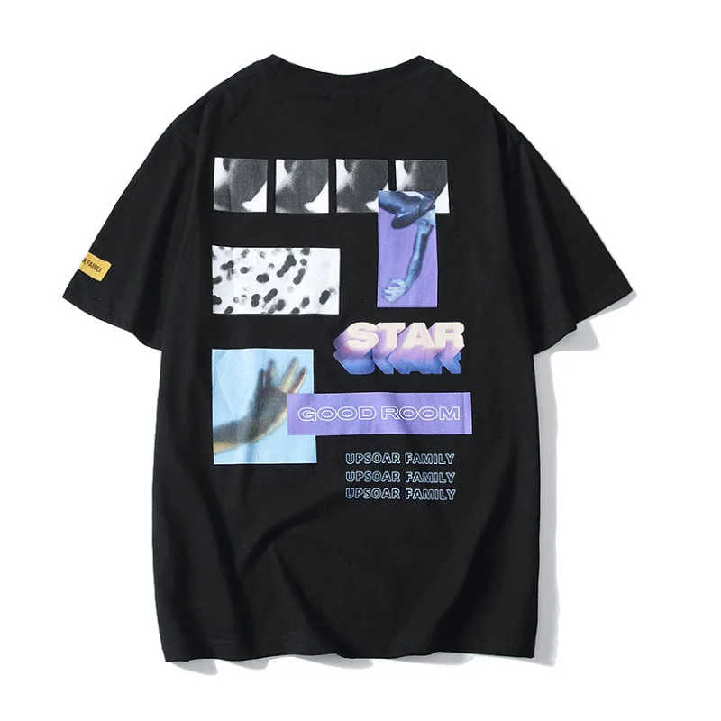 Hip-hop Street Fashion Summer New Round Neck T-shirt Male Street Loose Oversize Short Sleeve Tee
Hip-hop Street Fashion Summer New Round Neck T-shirt Male Street Loose Oversize Short Sleeve Tee
