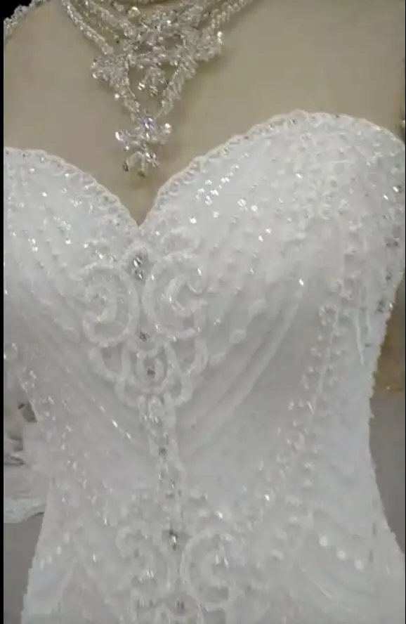 Eslieb Lace Mermaid Crystal Sweetehart Wedding Dresses Vintage Button back wedding dress 2019 Vestido de Noiva
Eslieb Lace Mermaid Crystal Sweetehart Wedding Dresses Vintage Button back wedding dress 2019 Vestido de Noiva