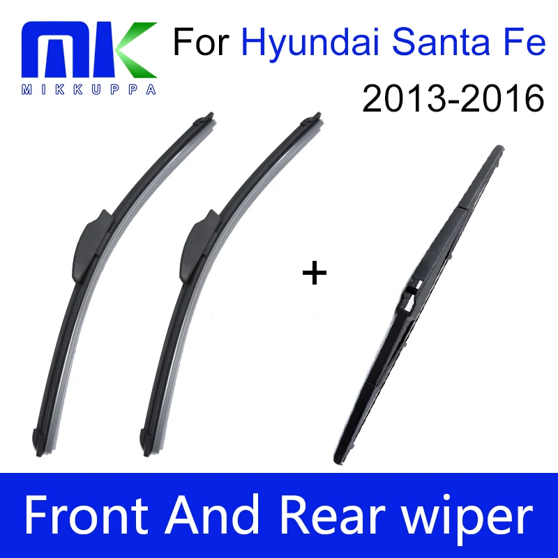 Front And Rear Wiper Blades For Hyundai Santa Fe 2013 2014 2015 2016 Rubber Windshield Windscreen Wiper Auto Car Accessories
Front And Rear Wiper Blades For Hyundai Santa Fe 2013 2014 2015 2016 Rubber Windshield Windscreen Wiper Auto Car Accessories
