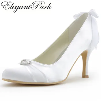 Woman Wedding Shoes A0617 White Ivory Closed Toe High Heel Heart Buckle Satin Bridesmaids Pumps Lady Bridal Shoes Women Heels
Woman Wedding Shoes A0617 White Ivory Closed Toe High Heel Heart Buckle Satin Bridesmaids Pumps Lady Bridal Shoes Women Heels
