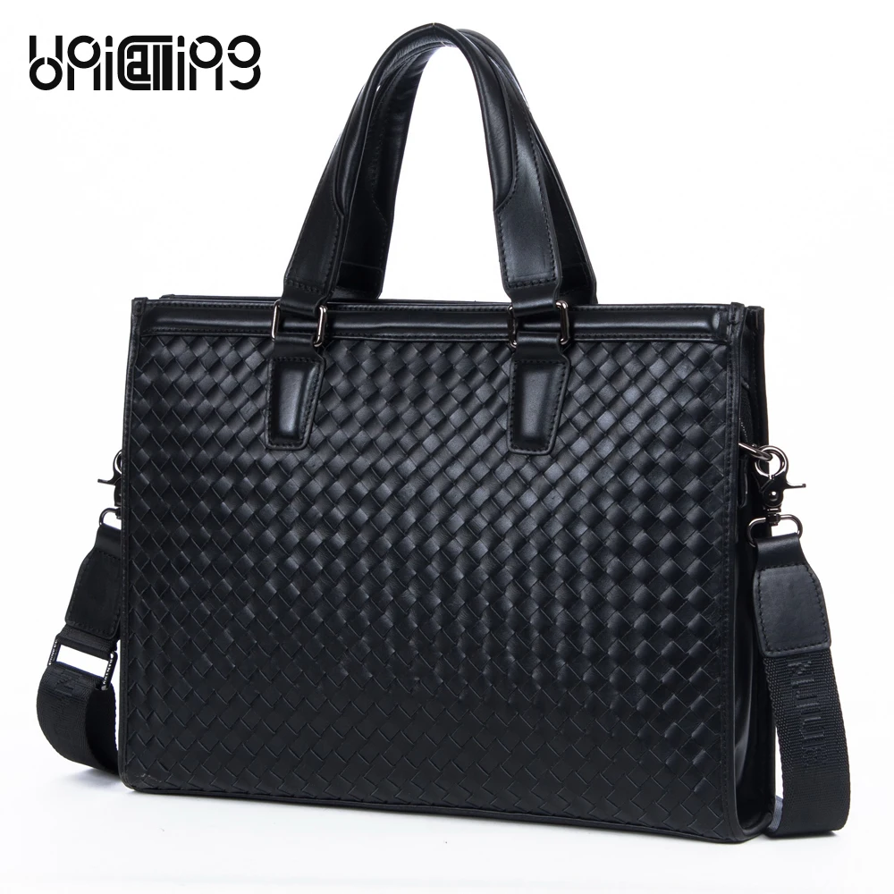 UniCalling 14" laptop leather bag Handmade Knitting cowhide genuine leather briefcase bag luxury real leather computer bag
UniCalling 14" laptop leather bag Handmade Knitting cowhide genuine leather briefcase bag luxury real leather computer bag