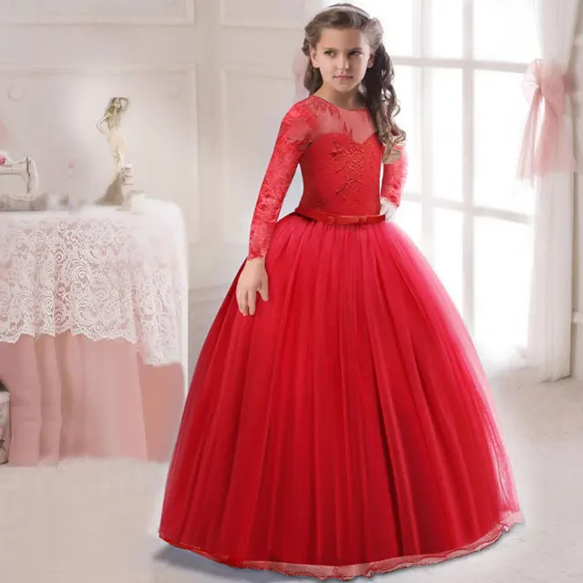 Summer Girls Lace Dress Long Tulle 3-15y Girl Party Dress Children Clothing Kids flower Dresses For Girls Princess Wedding Gown
Summer Girls Lace Dress Long Tulle 3-15y Girl Party Dress Children Clothing Kids flower Dresses For Girls Princess Wedding Gown