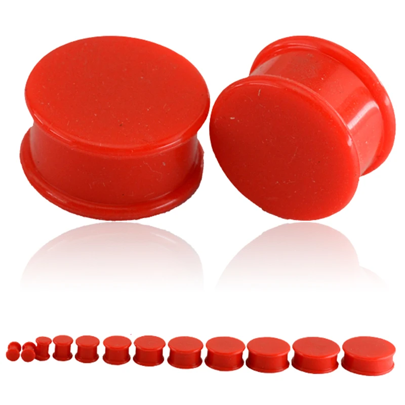 Ear Tunnel Plugs And Tapers Fashion Red Double Flare Ear Plug Round Soft Silicon Ear Flesh Tunnels Body Piercing Jewelry
Ear Tunnel Plugs And Tapers Fashion Red Double Flare Ear Plug Round Soft Silicon Ear Flesh Tunnels Body Piercing Jewelry