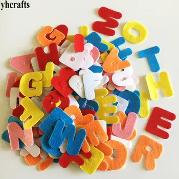 YHCRAFTS 150PCS/LOT.A-Z fabric Alphabet Letter felt sticker