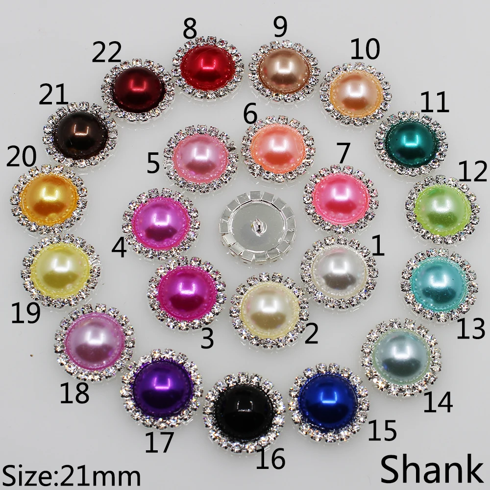 New 10pc 21mm pearls silver round rhinestone Button shank wedding invitations sewing clothing decorative DIY Scrapbooking
New 10pc 21mm pearls silver round rhinestone Button shank wedding invitations sewing clothing decorative DIY Scrapbooking