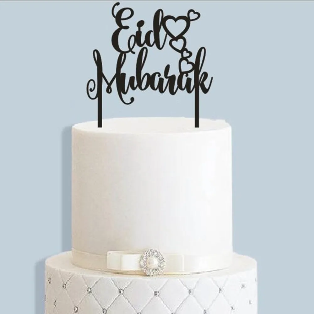 New Eid Mubarak Cake Topper With Love Heart Acrylic Wooden Cake Topper for Mendhi Eid Party Decorations Party Supplies
New Eid Mubarak Cake Topper With Love Heart Acrylic Wooden Cake Topper for Mendhi Eid Party Decorations Party Supplies