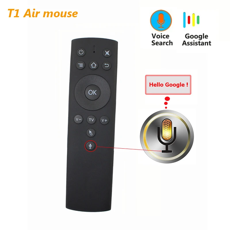 T1-M Wireless Voice Control G10 Air Mouse with Microphone For Smart tv Android Box H96 Pro mini PC Computer 2.4GHz 4K Projector
T1-M Wireless Voice Control G10 Air Mouse with Microphone For Smart tv Android Box H96 Pro mini PC Computer 2.4GHz 4K Projector