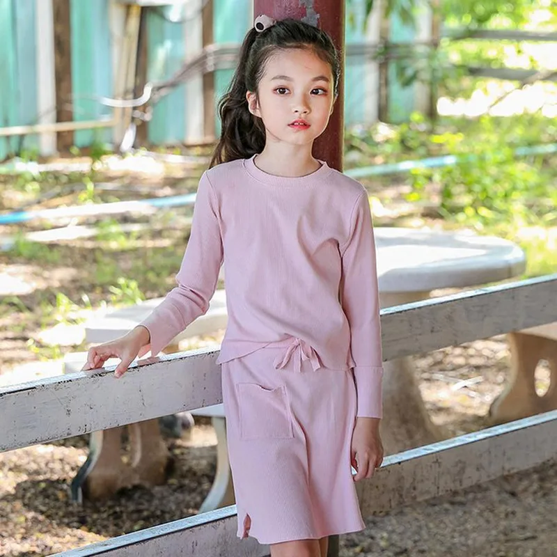 DFXD Teens Girl Outfits 2018 Spring New Fashion Korean Girls Cotton Soild Long Sleeve Knit Top+Skirt Children Clothing Set 5-16Y
DFXD Teens Girl Outfits 2018 Spring New Fashion Korean Girls Cotton Soild Long Sleeve Knit Top+Skirt Children Clothing Set 5-16Y