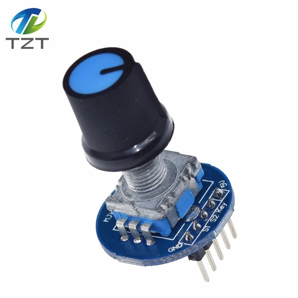 TZT Rotary Encoder Module for Arduino Brick Sensor Development Round Audio Rotating Potentiometer Knob Cap EC11
TZT Rotary Encoder Module for Arduino Brick Sensor Development Round Audio Rotating Potentiometer Knob Cap EC11