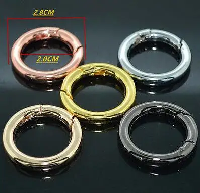 EDCGEAR 2 шт. 28 мм цвет серебро/позолоченные круглые пружинная защёлка крючки зажима