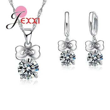 Elegant Wedding Jewelry Sets For Brides 925 Sterling Silver Zirconia Crystal Earring Pendant Necklace Jewellery Set Women
Elegant Wedding Jewelry Sets For Brides 925 Sterling Silver Zirconia Crystal Earring Pendant Necklace Jewellery Set Women