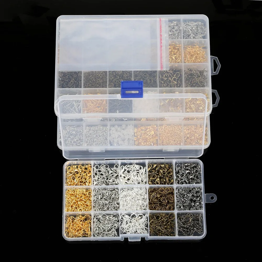 High Quality Lattice Boxed Single Ring/Lobster Clasp/Ear Hook/Receptacle/Needle clip/12pcs OPP bags For DIY Jewelry Findings
High Quality Lattice Boxed Single Ring/Lobster Clasp/Ear Hook/Receptacle/Needle clip/12pcs OPP bags For DIY Jewelry Findings