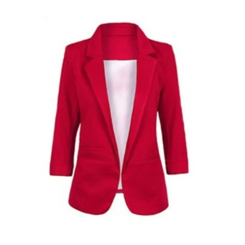 2019 Autumn Women Yellow White Red Casual Slim Blazers Ladies Jacket Coat Blazers Female 3/4 Sleeve Business Suits
2019 Autumn Women Yellow White Red Casual Slim Blazers Ladies Jacket Coat Blazers Female 3/4 Sleeve Business Suits