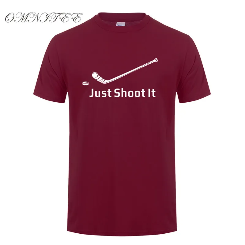 New Fashion Just Shoot it T Shirts Summer Men Short Sleeve O-Neck Ice hockeyer T-shirt Cotton Tee Shirt Homme OZ-049
New Fashion Just Shoot it T Shirts Summer Men Short Sleeve O-Neck Ice hockeyer T-shirt Cotton Tee Shirt Homme OZ-049