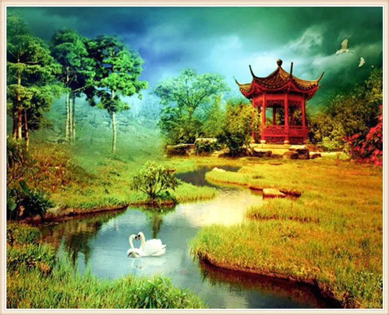 Diamond embroidery Diy diamond Painting Cross Stitch River Swan diamond Needlework Mosaic Home Decoration cube drill
Diamond embroidery Diy diamond Painting Cross Stitch River Swan diamond Needlework Mosaic Home Decoration cube drill